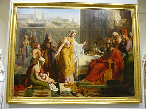Moïse enfant présenté à Pharaon, 1830, Victor Orsel