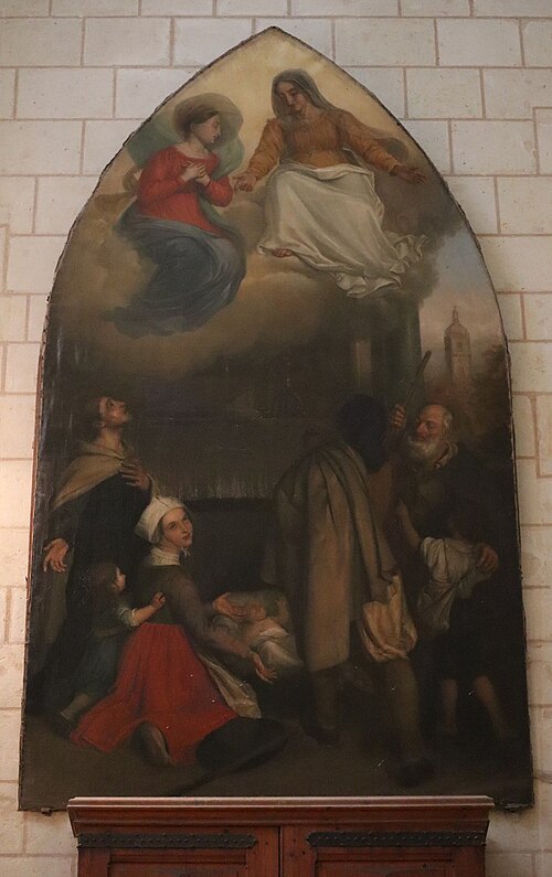 Les pauvres implorant la Vierge, 1845, Vincent Vidal