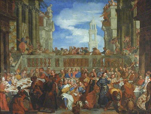 The Wedding Feast at Cana in Galilee (copy after Paolo Veronese), , Vincenzo Dandini