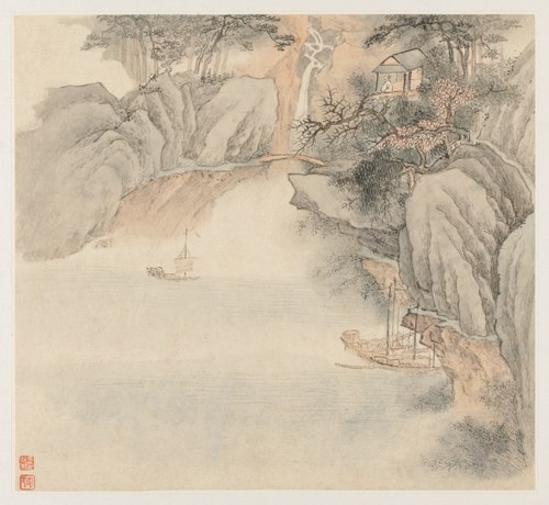 Album of Landscapes: Leaf 4, 1677, Wang Gai