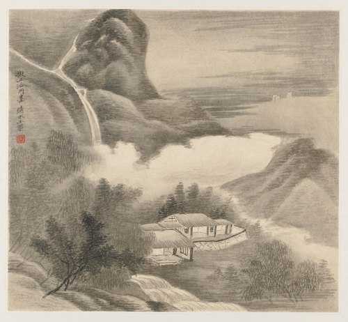 Album of Landscapes: Leaf 5, 1677, Wang Gai