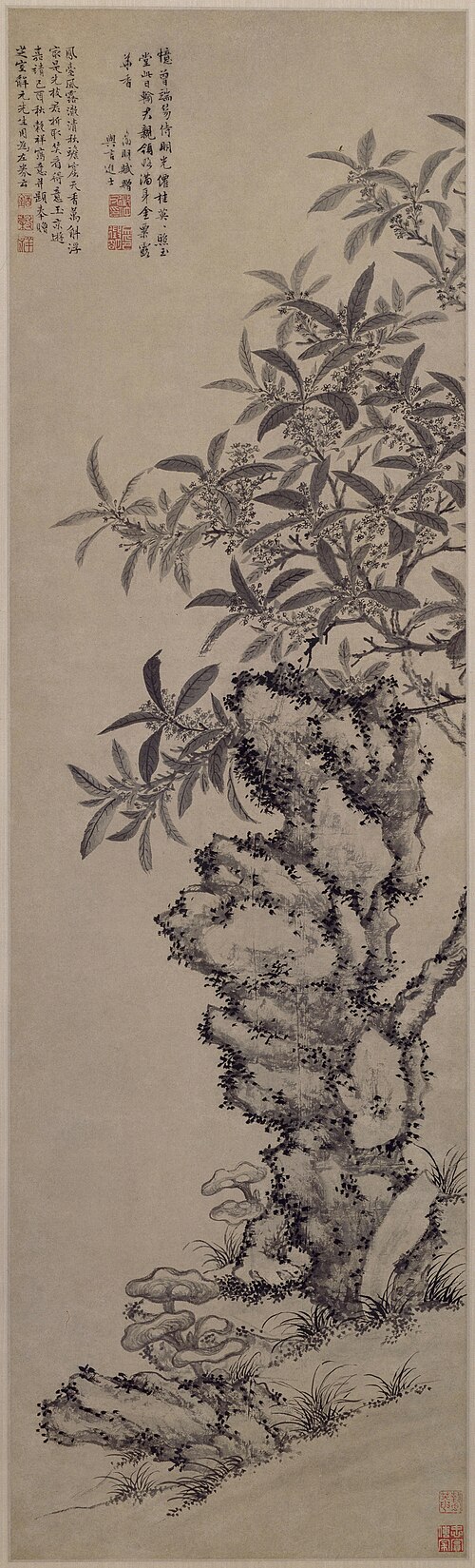 王穀祥花卉图轴, , Wang Guxiang
