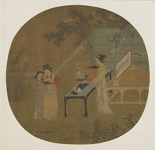 Morning Toilette in the Women's Quarters, 1050, Wang Shen