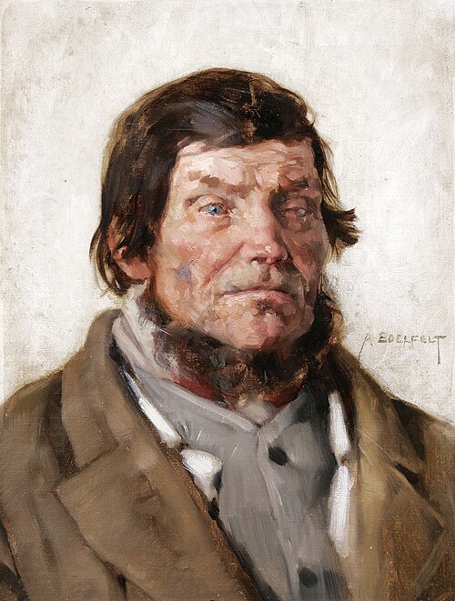 One-Eyed Karelian, 1879, Albert Edelfelt