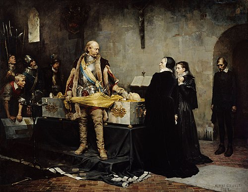 Duke Karl Insulting the Corpse of Klaus Fleming, 1878, Albert Edelfelt
