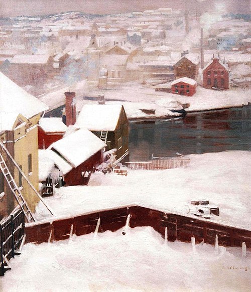 The First Snow, 1902, Albert Edelfelt