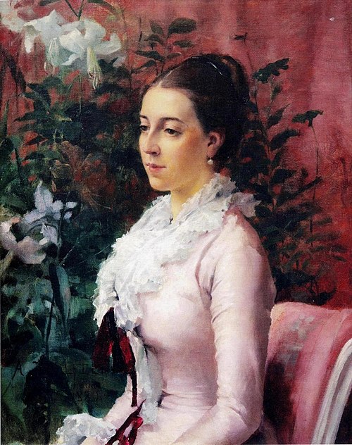 Portrait of Sophie Manzey, 1880, Albert Edelfelt