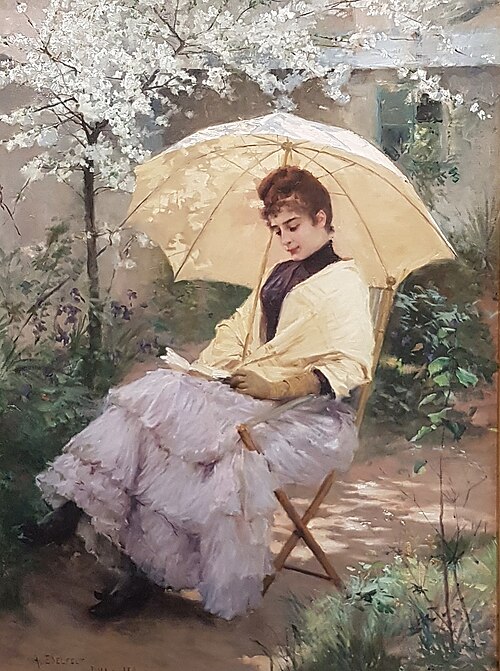Woman and Parasol, 1886, Albert Edelfelt