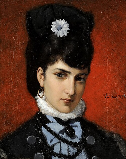 Parisian Beauty, 1874, Albert Edelfelt