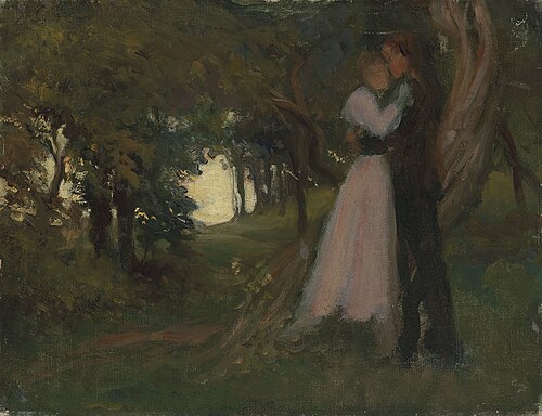Förstudie till 'Sorg', , Albert Edelfelt