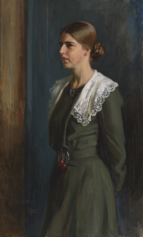Portrait of Mrs. Michaela Pooley (née Krohn), 1901, Albert Edelfelt