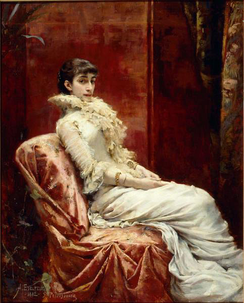 Portrait V. I. Miatlevoy (born Bibikova), 1882, Albert Edelfelt