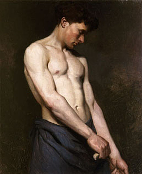 Jeune homme torse nu, 1905, Albert Edelfelt