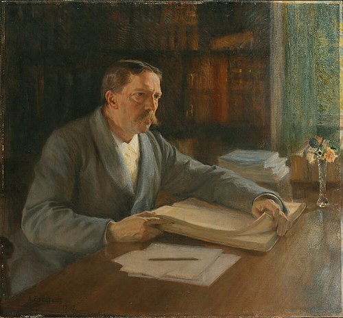 Viktor Rydberg, the Author, 1892, Albert Edelfelt