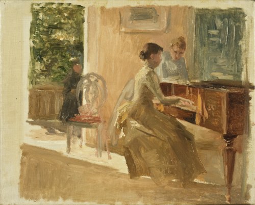 In the Drawing-room at Haiko, 1888, Albert Edelfelt