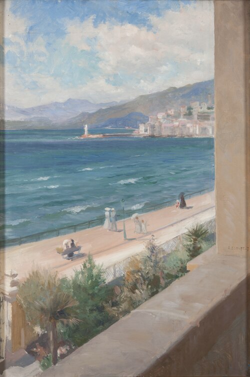 From my Window in Cannes, 1891, Albert Edelfelt