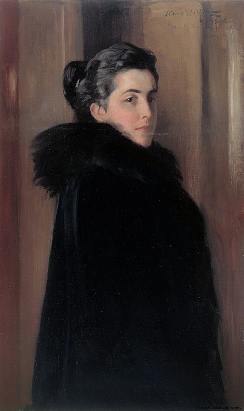 Portrait de l'épouse de l'artiste, 1896, Albert Edelfelt