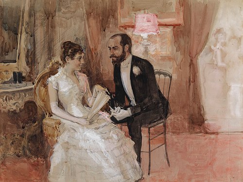 Balscen, 1884, Albert Edelfelt
