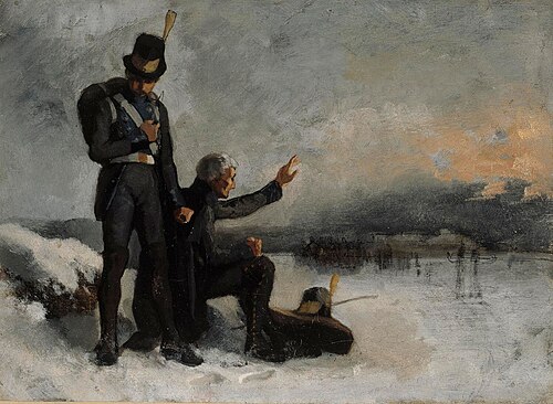 Scene from the Finnish War, 1874, Albert Edelfelt