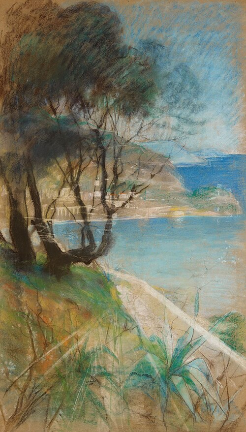 Landscape from the Mediterranean, 1886, Albert Edelfelt