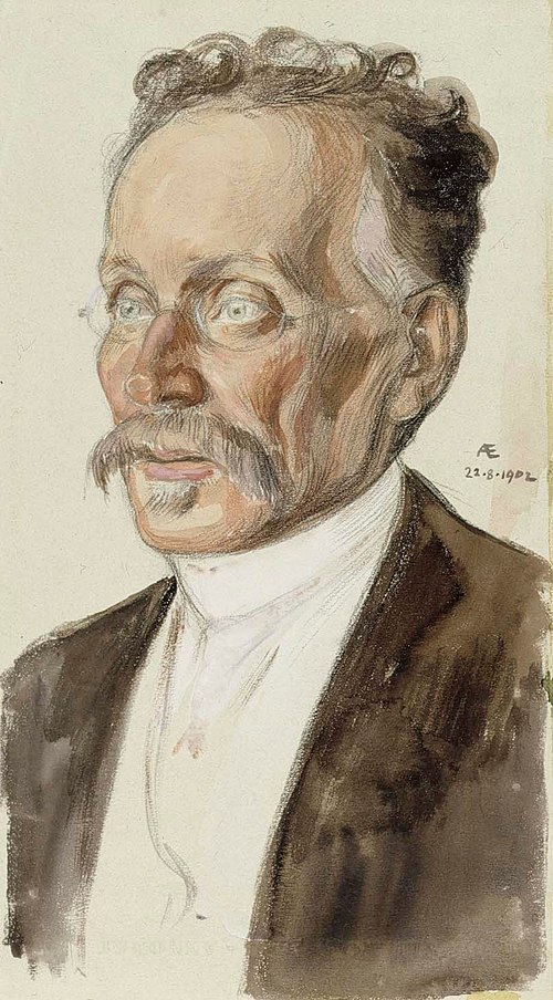 Portrait of Professor J.W. Runeberg, 1902, Albert Edelfelt