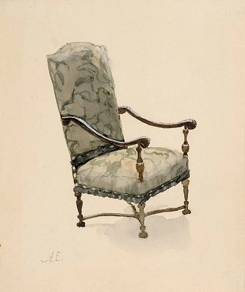 Barokkinojatuoli, , Albert Edelfelt