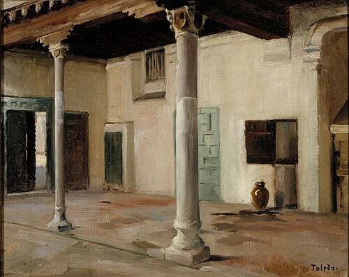 Courtyard in Toledo, 1881, Albert Edelfelt