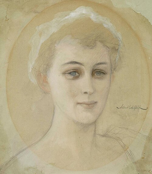 Portrait Study of Baroness Naomi (Emi) de la Chapelle, , Albert Edelfelt