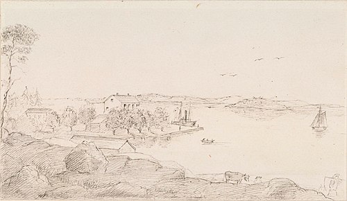 Degerbyn tulliasema, 1868, Albert Edelfelt