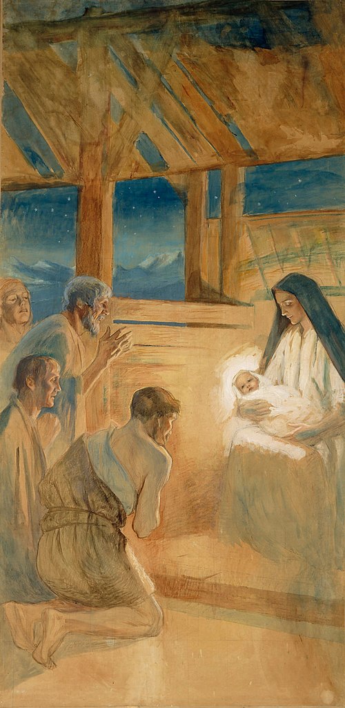 Julmorgon (Madonna med barnet), 1891, Albert Edelfelt