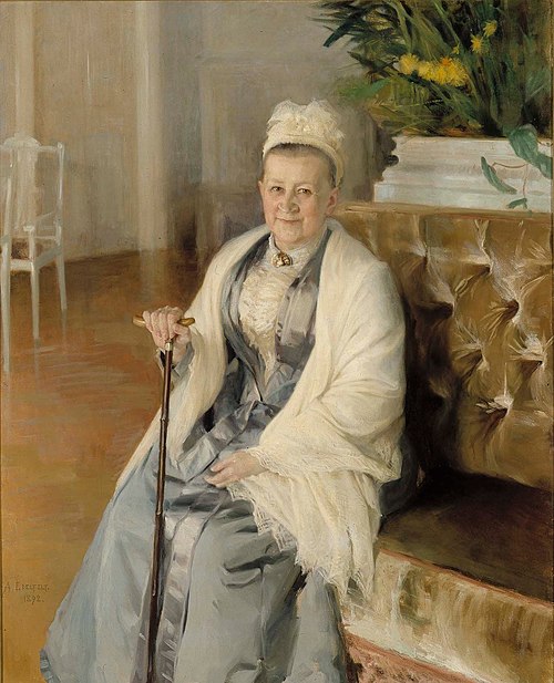 Portrait of Mrs. Anna Sinebrychoff, 1892, Albert Edelfelt