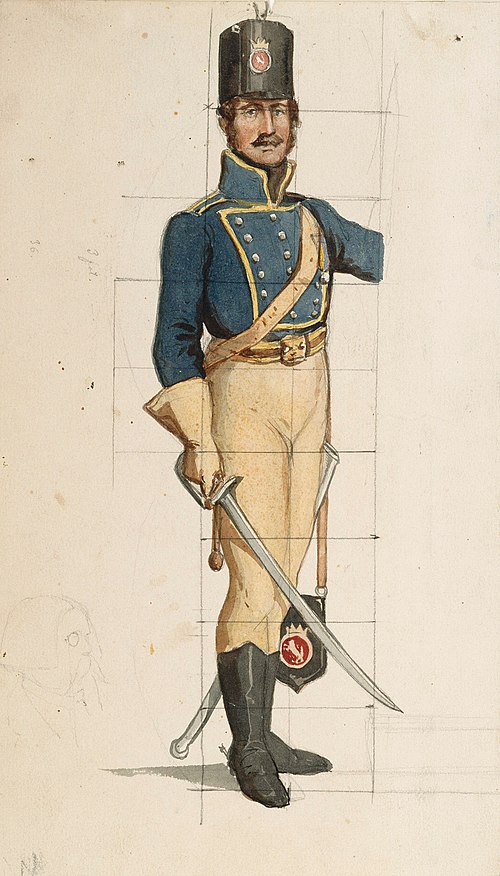 Soldat i finsk uniform, , Albert Edelfelt