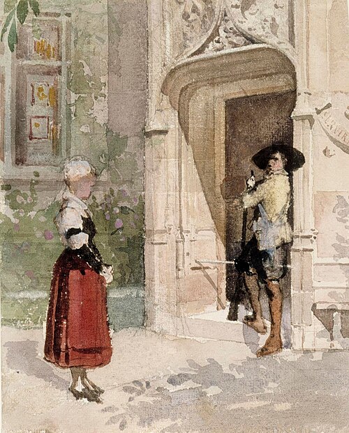 Scen ur "Regina von Emmeritz", , Albert Edelfelt