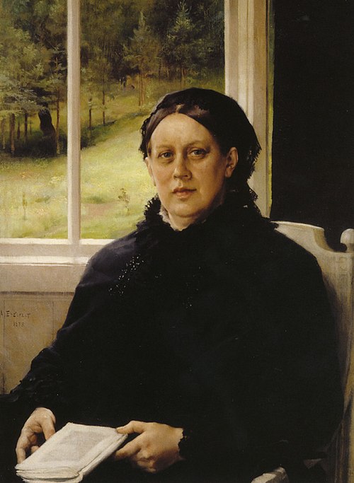 Portrait of the Artist´s Mother Alexandra Edelfelt, 1883, Albert Edelfelt