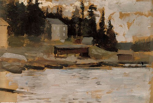 Landscape Sketch from Hamari, , Albert Edelfelt