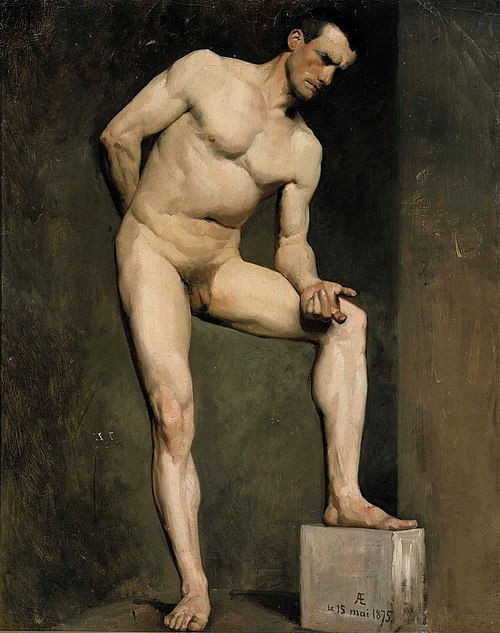 Académie d'homme, 1875, Albert Edelfelt