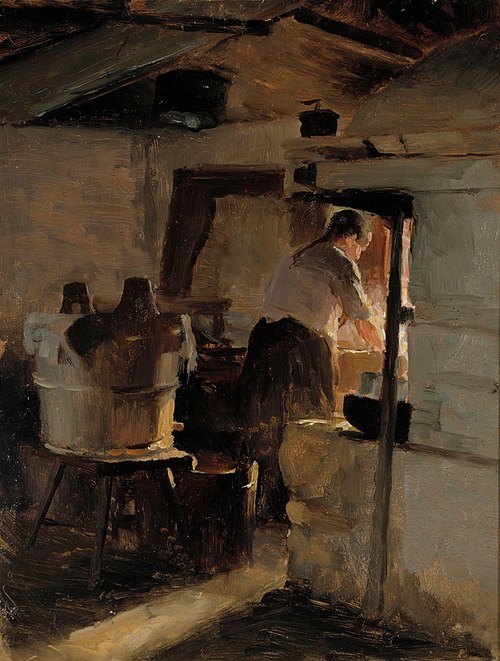 Bykstugan, 1884, Albert Edelfelt