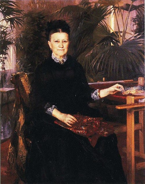 Portrait of Mrs. Anna Sinebrychoff, 1884, Albert Edelfelt
