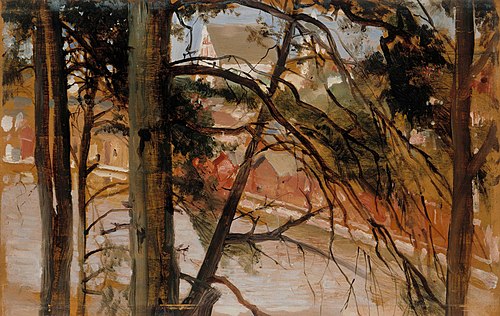 Study for Porvoo from Näsinmäki Hill, 1898, Albert Edelfelt