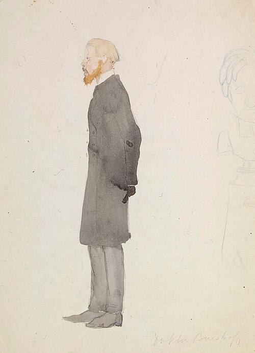 Caricature of Doctor Buistroff, , Albert Edelfelt