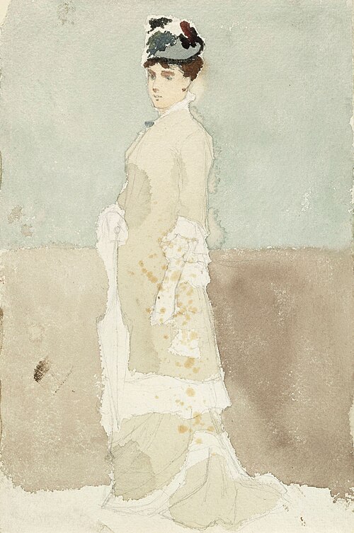 Nainen kävelypuvussa, , Albert Edelfelt