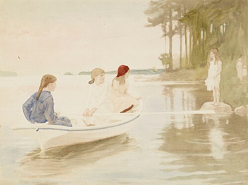 I sommarkväll II, , Albert Edelfelt