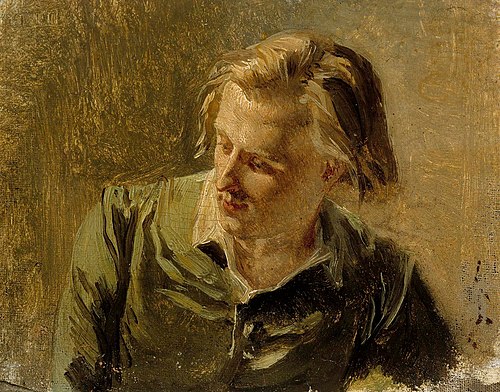 Portrait of a Young Man, , Albert Edelfelt