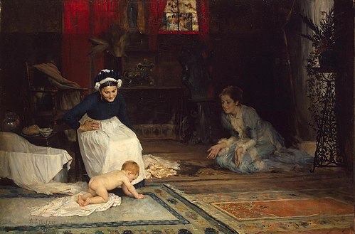 In the Nursery, 1885, Albert Edelfelt