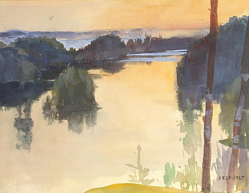 Landscape, 1889, Albert Edelfelt