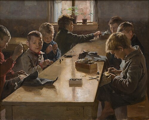 The Boys’ Workhouse, Helsinki, 1885, Albert Edelfelt