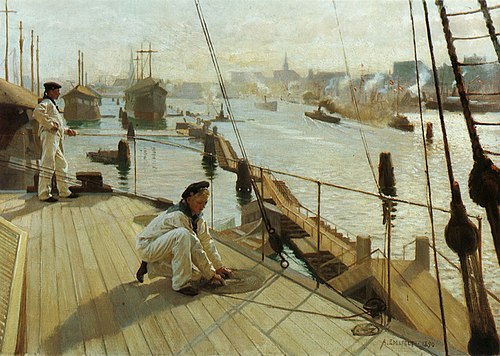 From the port of Copenhagen II, 1890, Albert Edelfelt