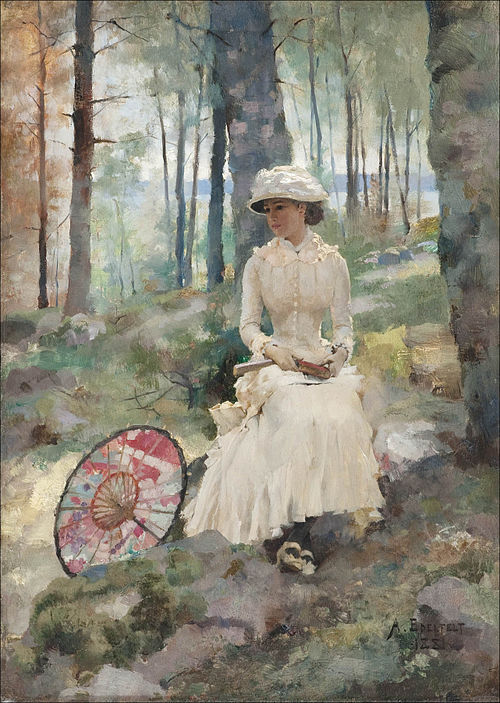 Under the birches, 1881, Albert Edelfelt