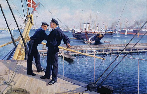 From the port of Copenhagen III, 1890, Albert Edelfelt