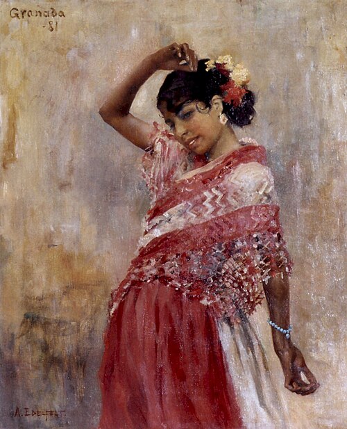 Gitana Dancing I, 1881, Albert Edelfelt